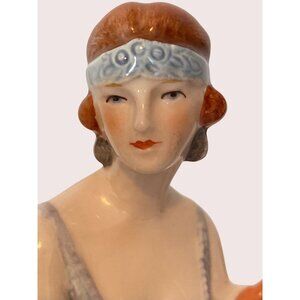 Goebel Silver Lace Rhinestones 1922 Flapper Girl Lady 1630921 Fashion On Parade